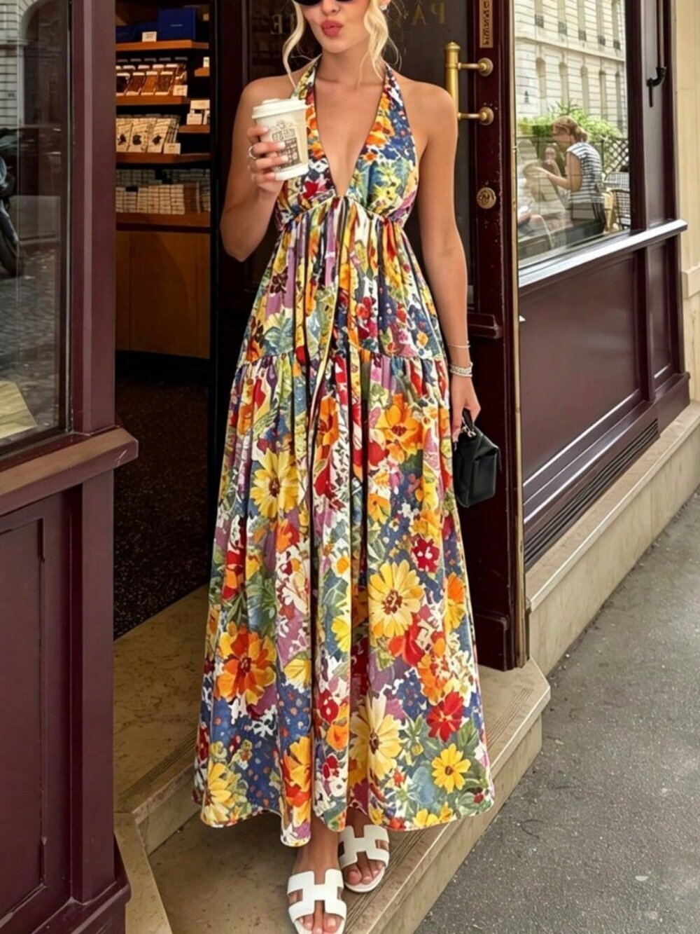 Multicolor Casual Women's floral Print maix  Dress